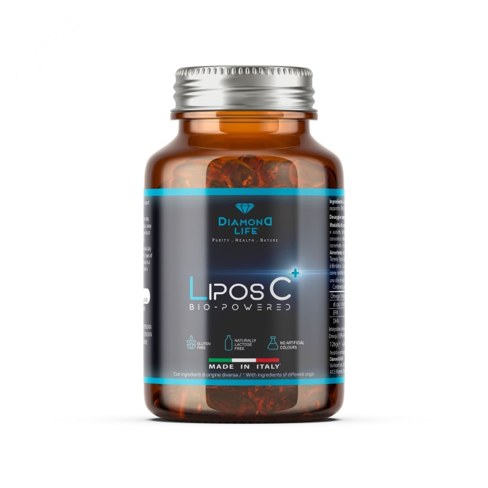 LIPOS C+ BioPowered – Vitamina C Liposomiale Potenziata per Immunità e Protezione Cellulare – 30 Capsule