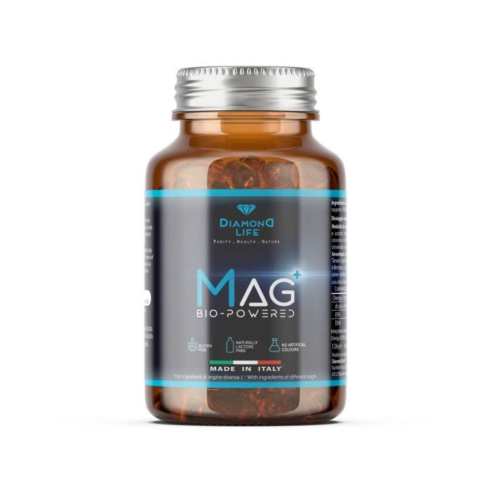 MAG+ BioPowered – Magnesio Bisglicinato Potenziato ad Alta Concentrazione | 60 Capsule