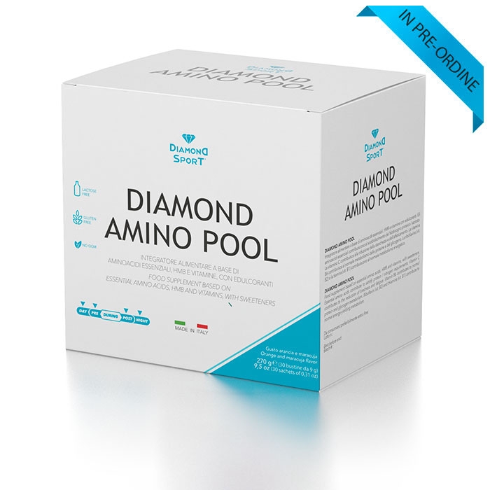 Diamond Amino Pool: a base di Aminoacidi Essenziali, HMB e Vitamine - 30 Bustine